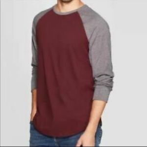 3/$10 Goodfellow & Co. Long-sleeve Baseball Tee